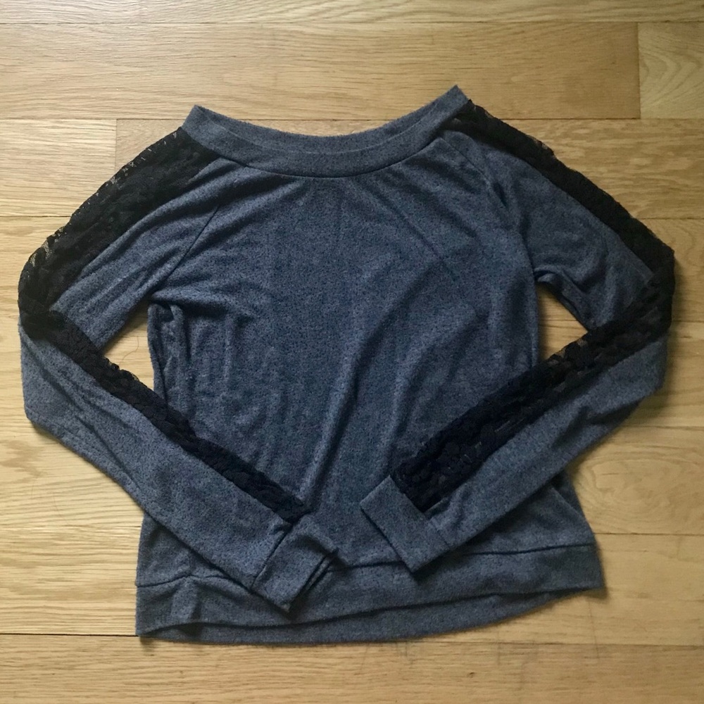 Delia’s Lace Sleeved Sweater